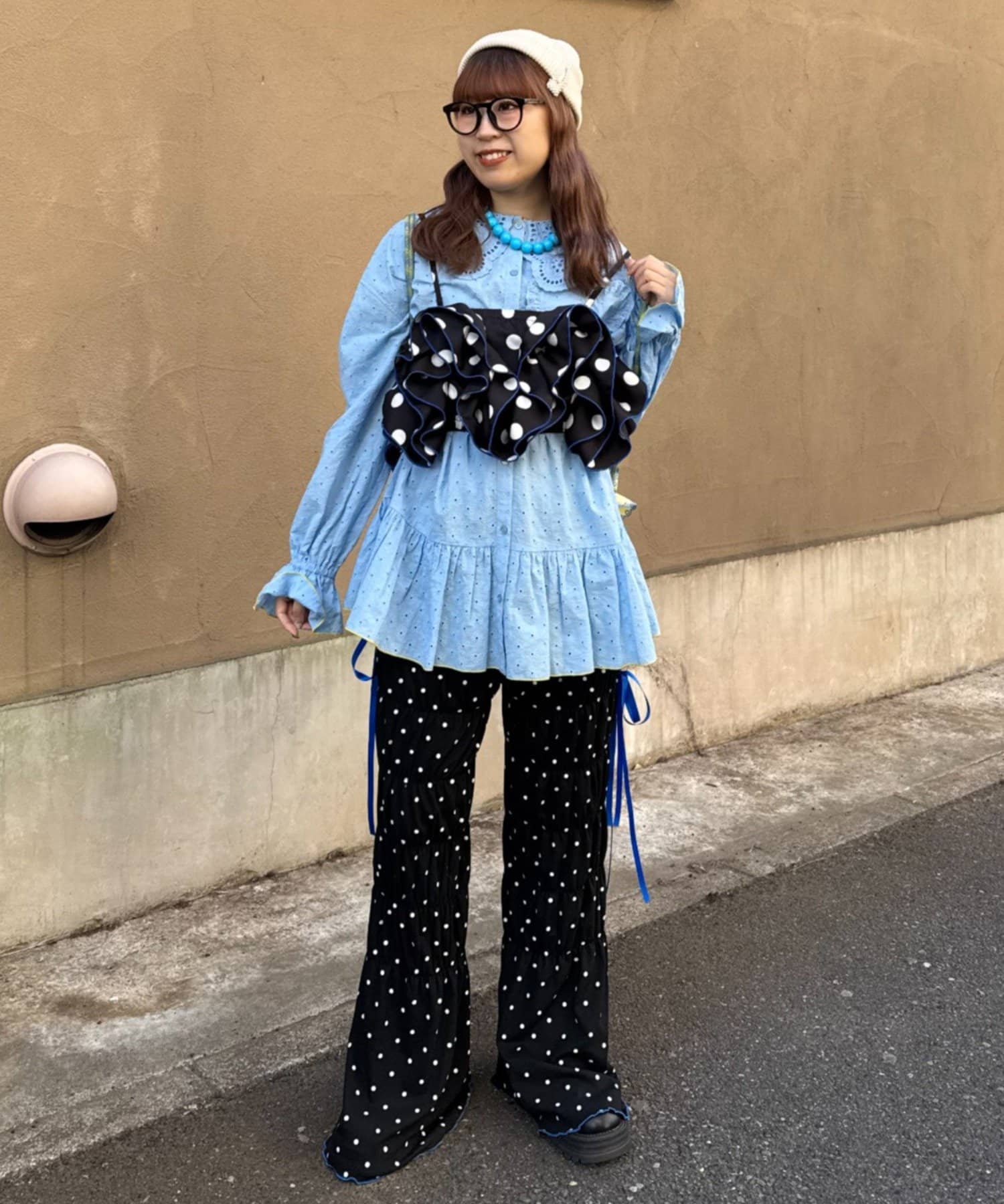 HELLO.SANFRANCISCO Frill lace tunic blouse - Image 25