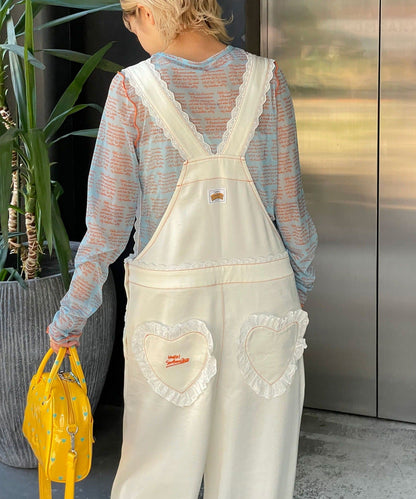 HELLO.SANFRANCISCO Lace緞面連身褲 - Image 6