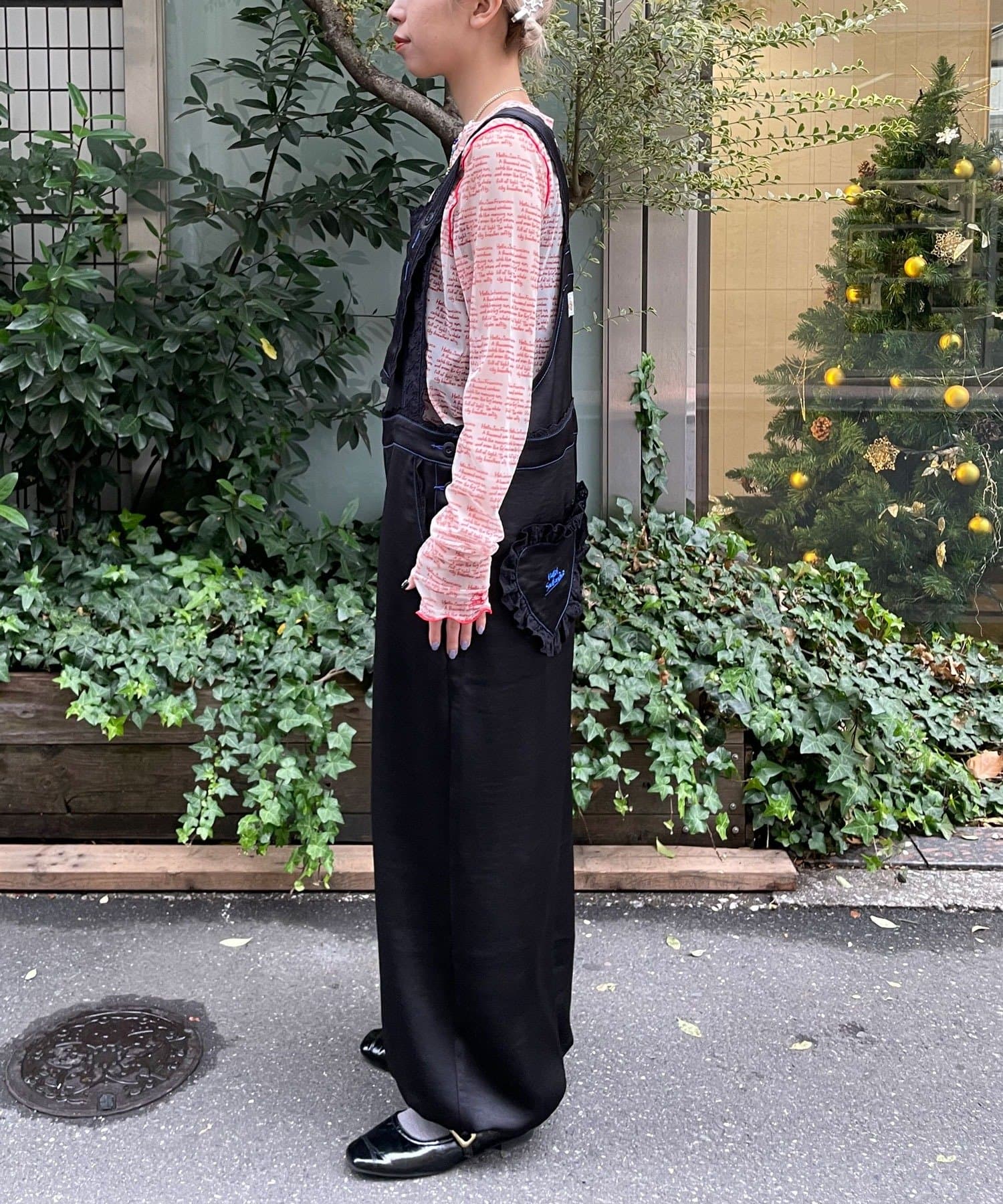 HELLO.SANFRANCISCO Lace緞面連身褲 - Image 21