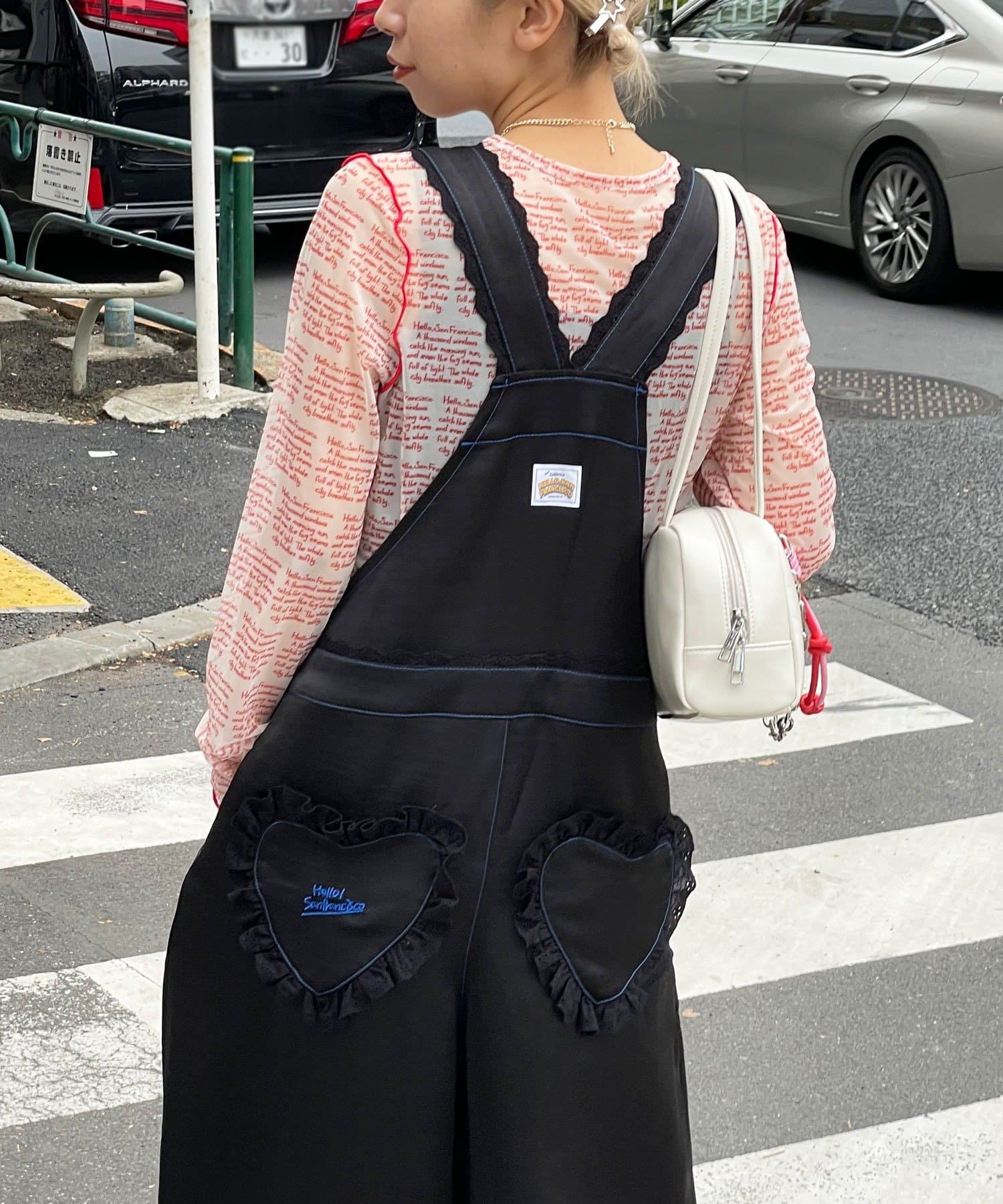 HELLO.SANFRANCISCO Lace緞面連身褲 - Image 13