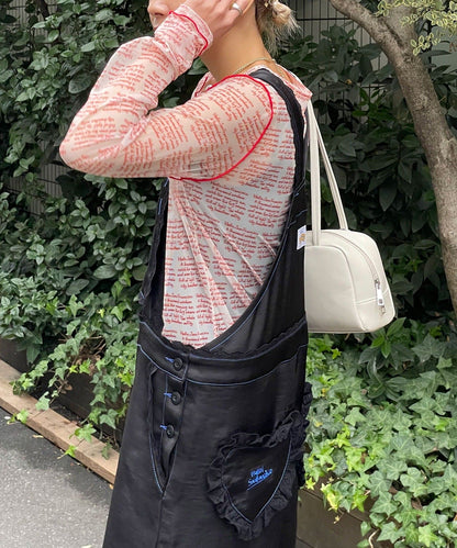 HELLO.SANFRANCISCO Lace緞面連身褲 - Image 15