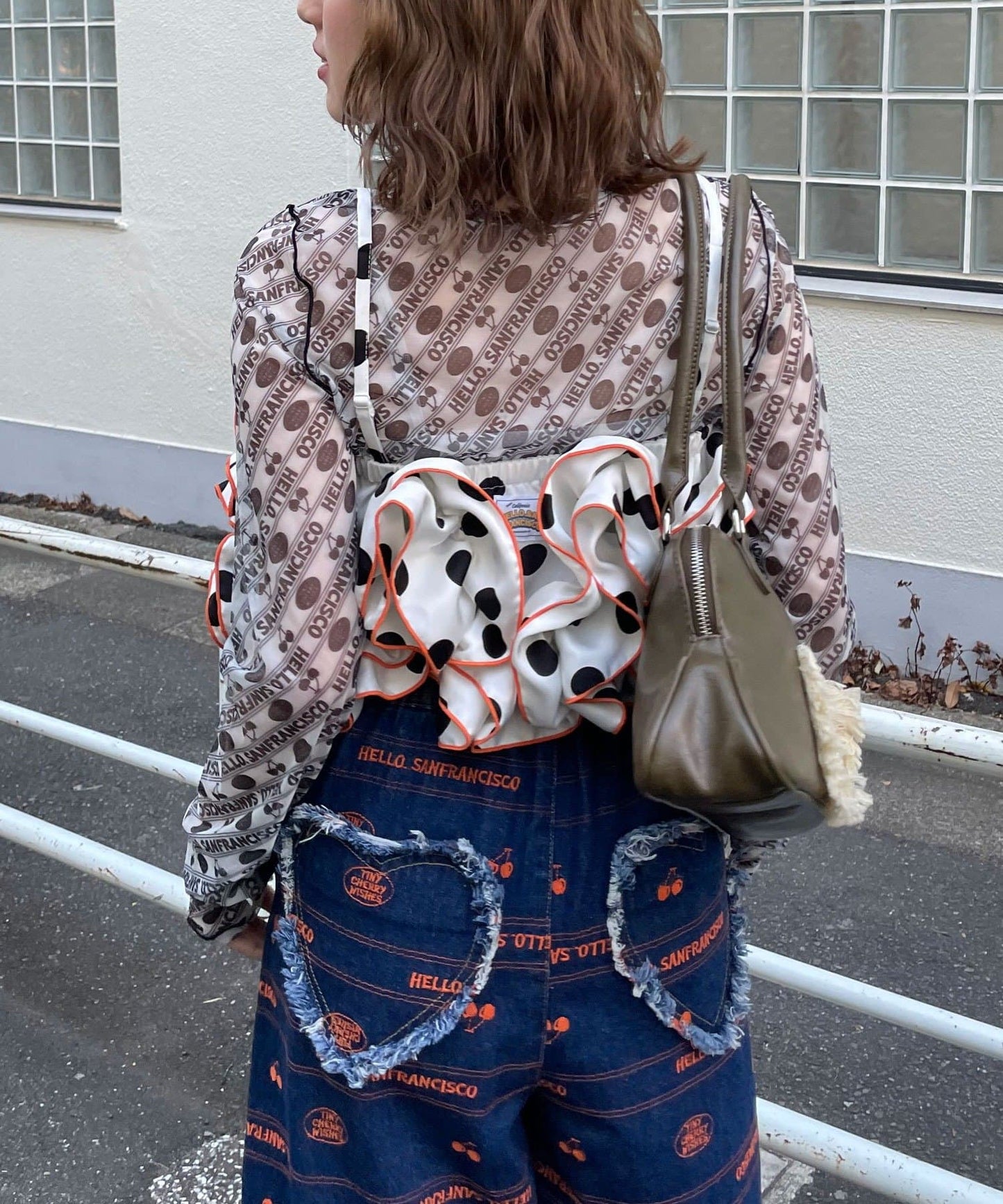 波點荷葉邊bustier - Image 5