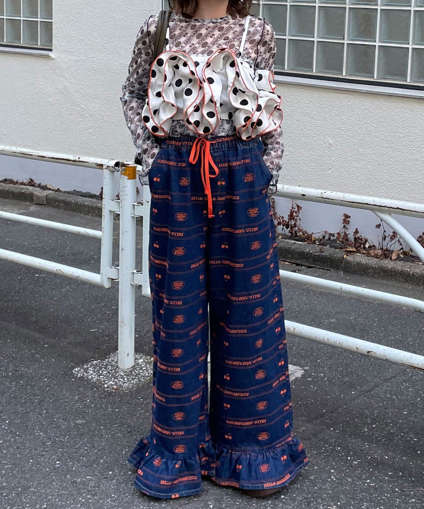 波點荷葉邊bustier - Image 6