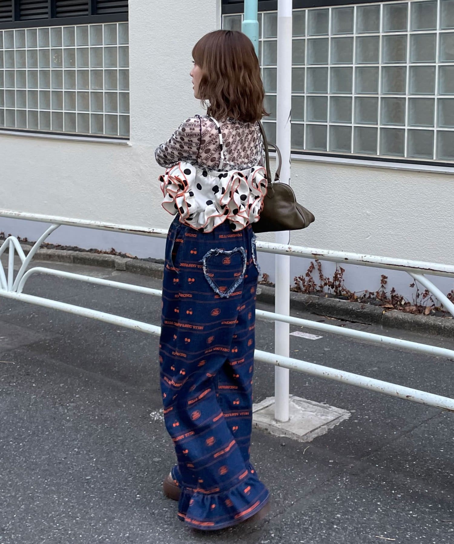 波點荷葉邊bustier - Image 7