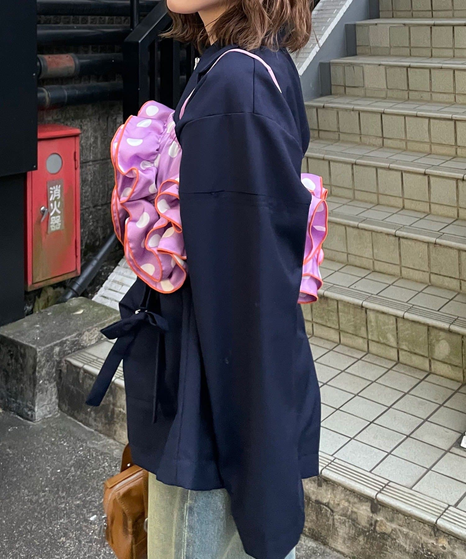 波點荷葉邊bustier - Image 10