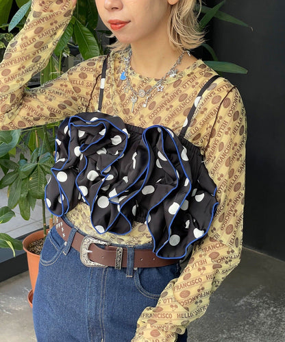 波點荷葉邊bustier - Image 16