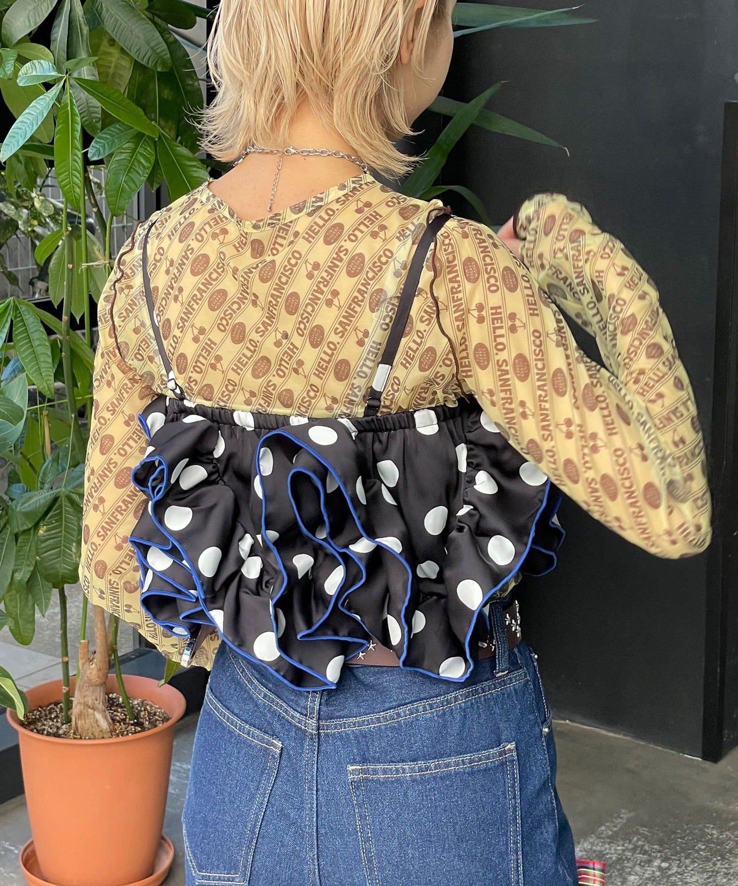 波點荷葉邊bustier - Image 18