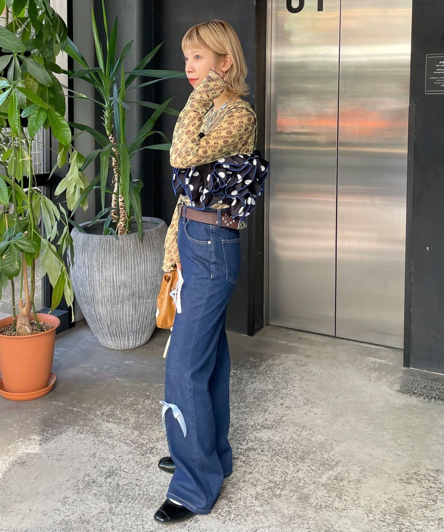 波點荷葉邊bustier - Image 20