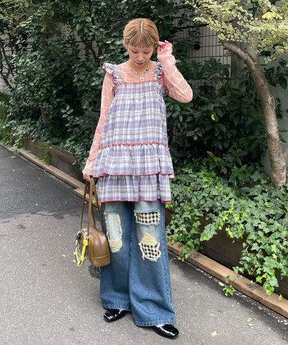 HELLO.SANFRANCISCO 格仔束腰ops - Image 8