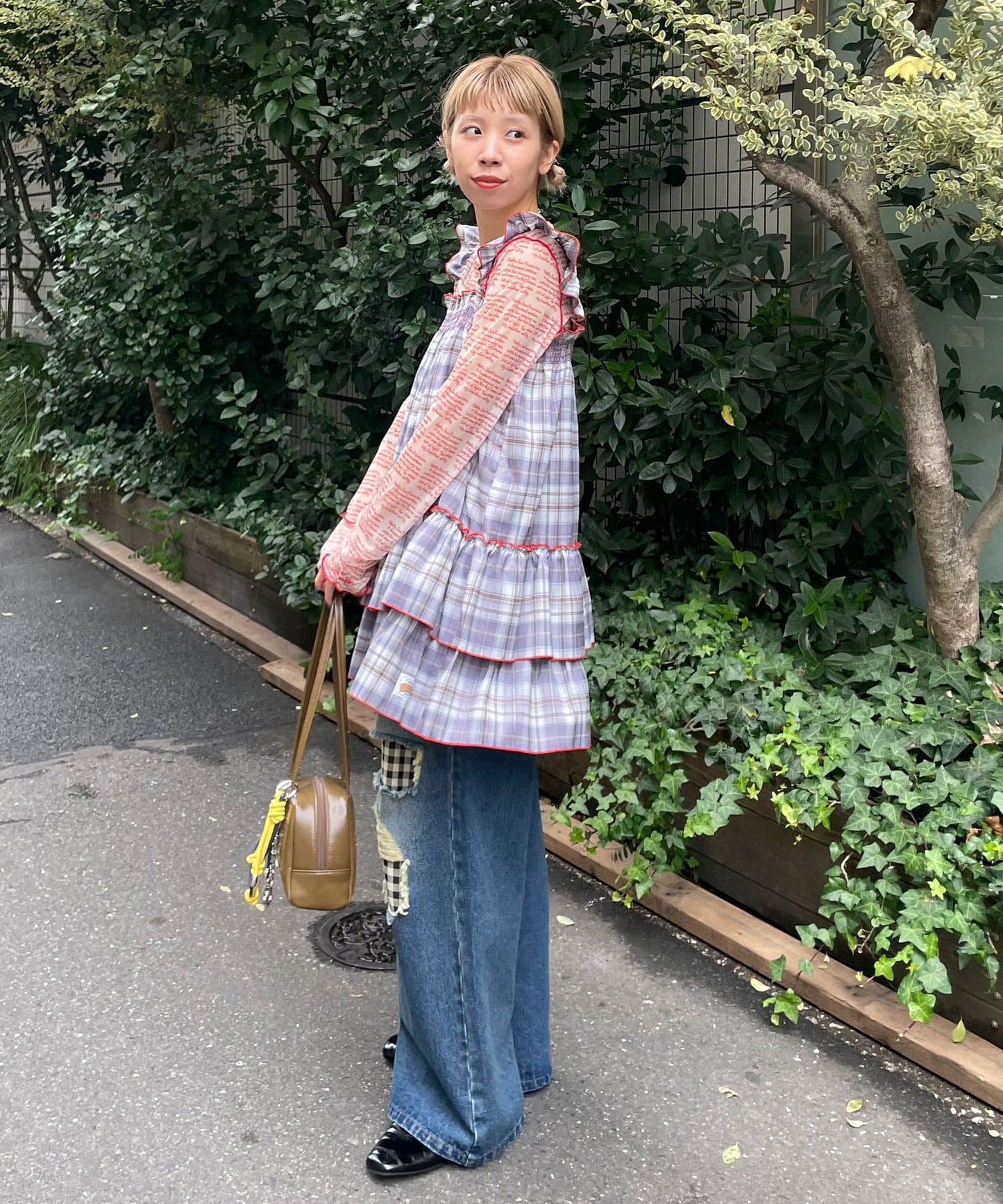 HELLO.SANFRANCISCO 格仔束腰ops - Image 9