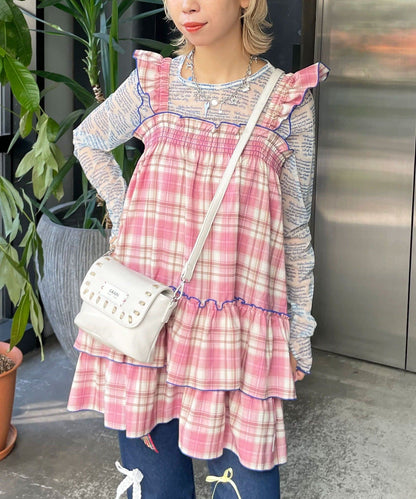 HELLO.SANFRANCISCO 格仔束腰ops - Image 3