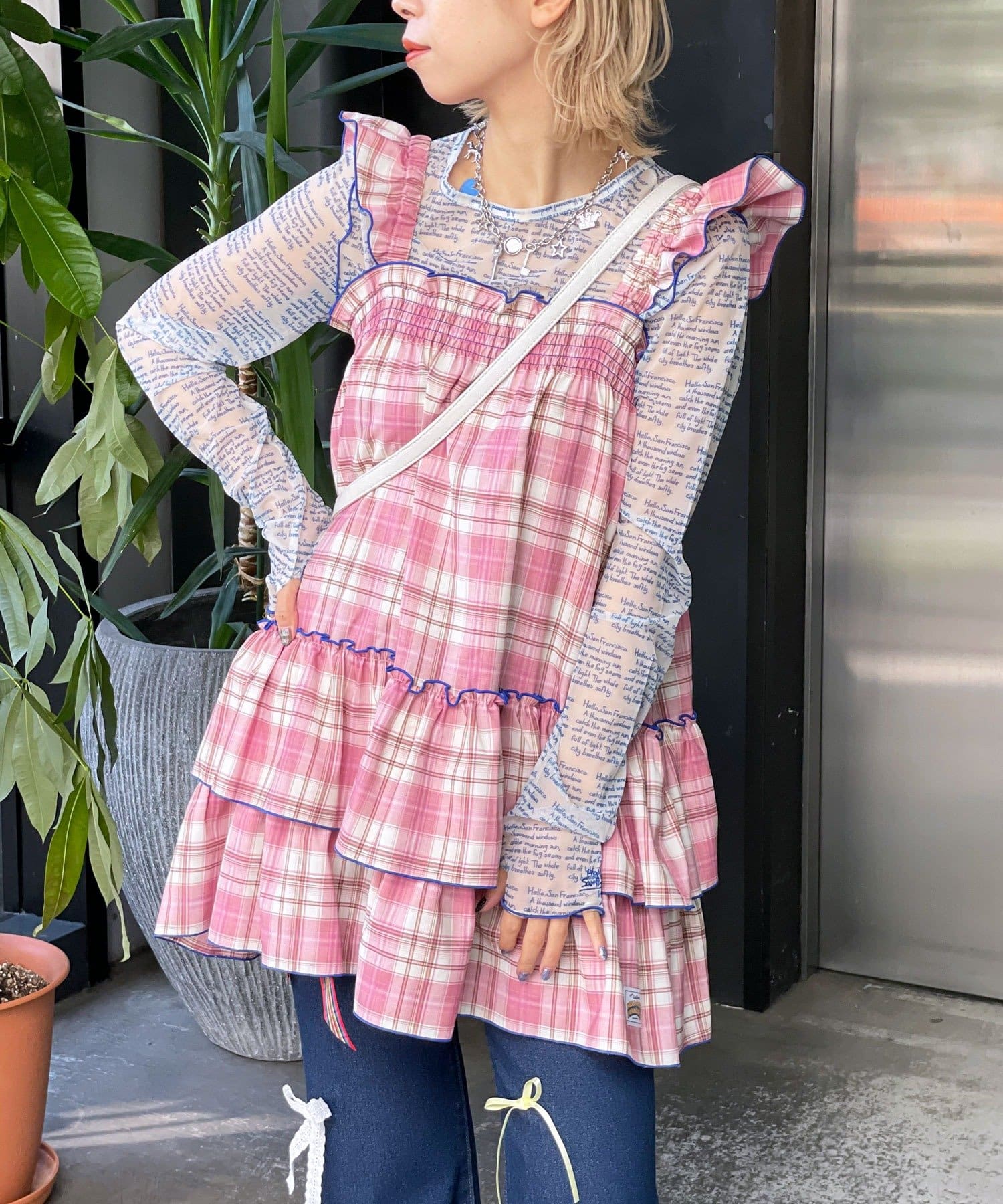 HELLO.SANFRANCISCO 格仔束腰ops - Image 16