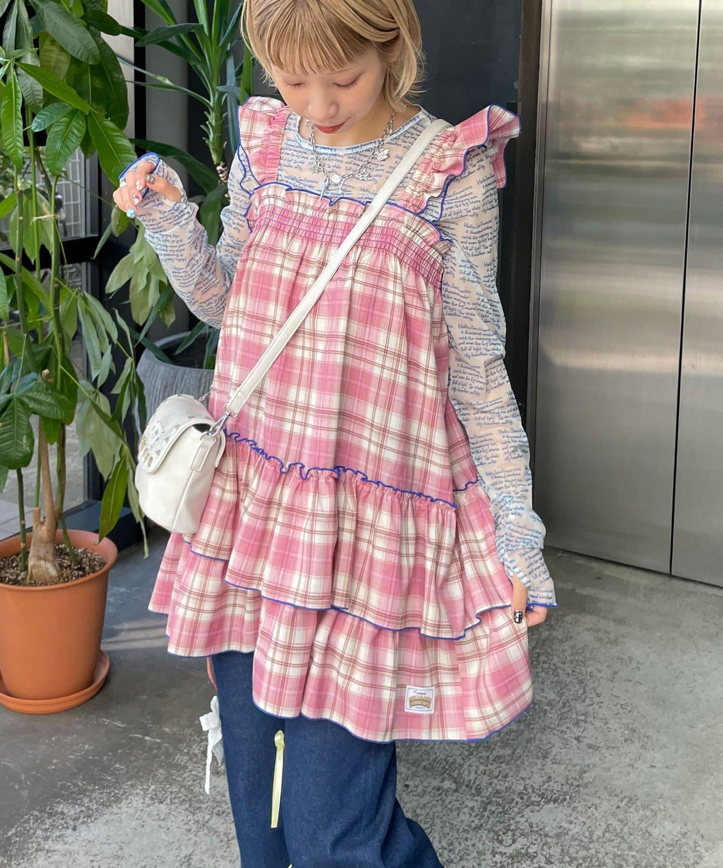 HELLO.SANFRANCISCO 格仔束腰ops - Image 18