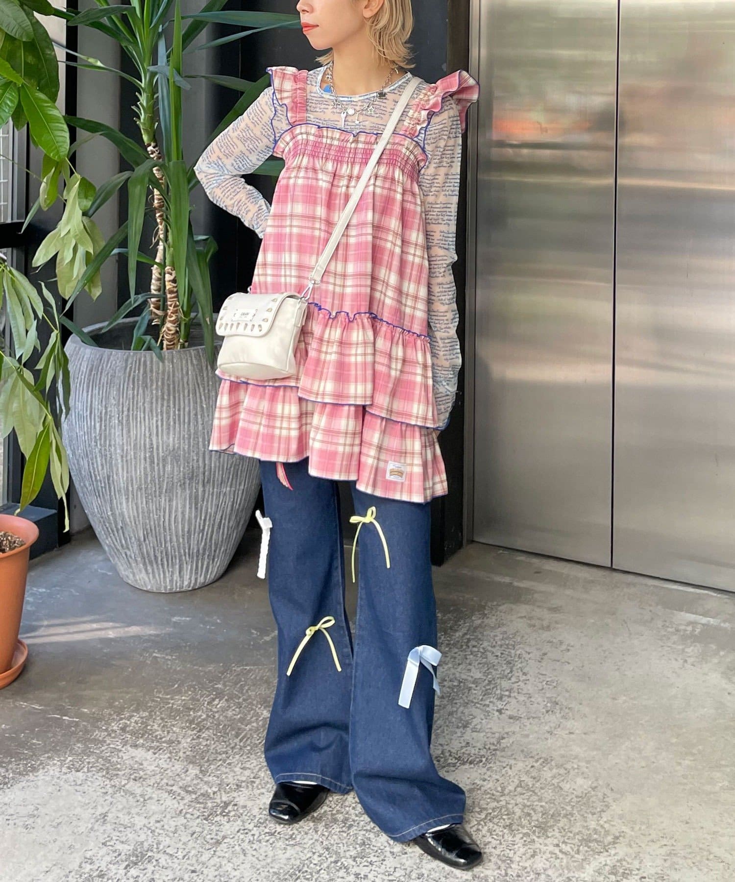 HELLO.SANFRANCISCO 格仔束腰ops - Image 21