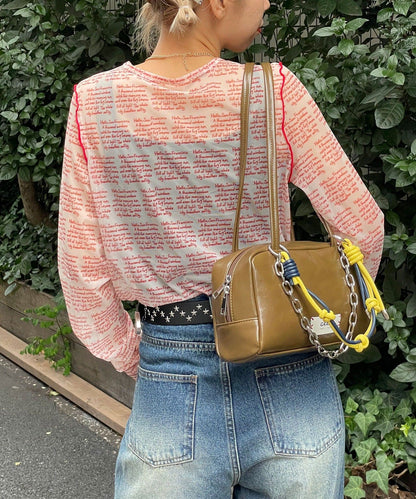 HELLO.SANFRANCISCO 印花Sheer top - Image 20