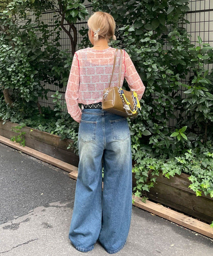 HELLO.SANFRANCISCO 印花Sheer top - Image 23