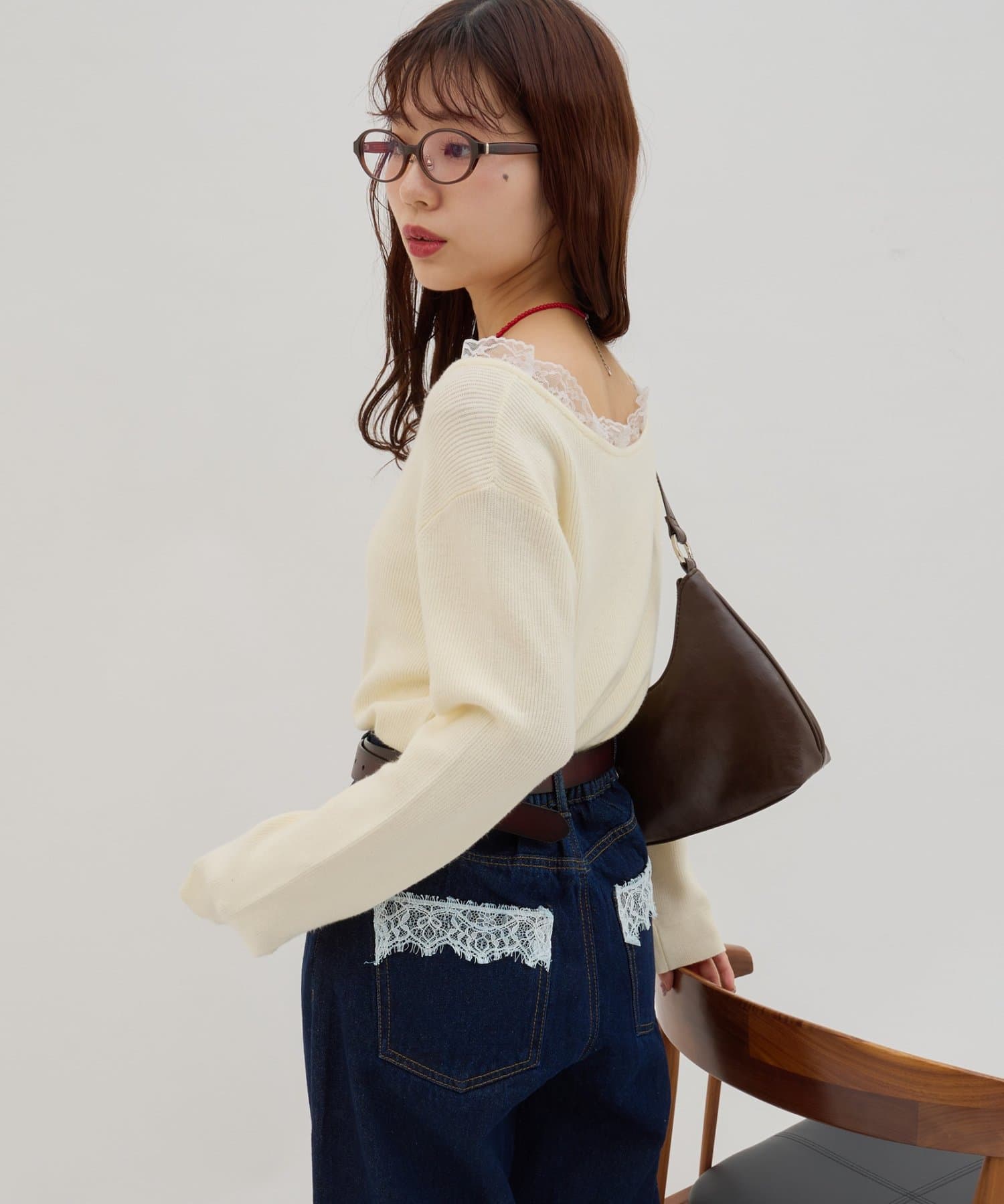 umm. By Discoat Lace-docking pullover - Image 5