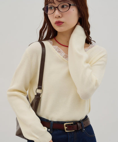 umm. By Discoat Lace-docking pullover - Image 7
