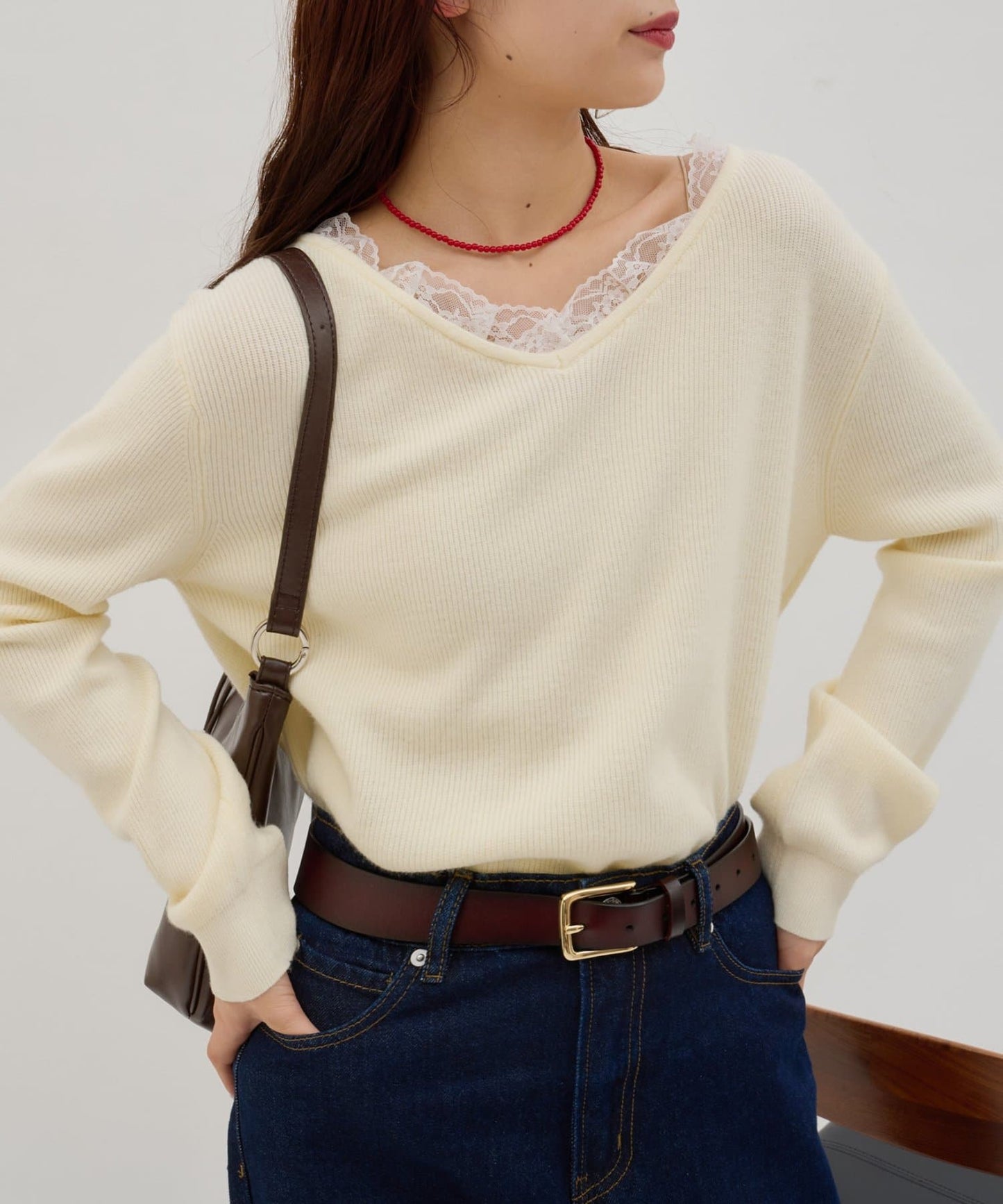 umm. By Discoat Lace-docking pullover - Image 8