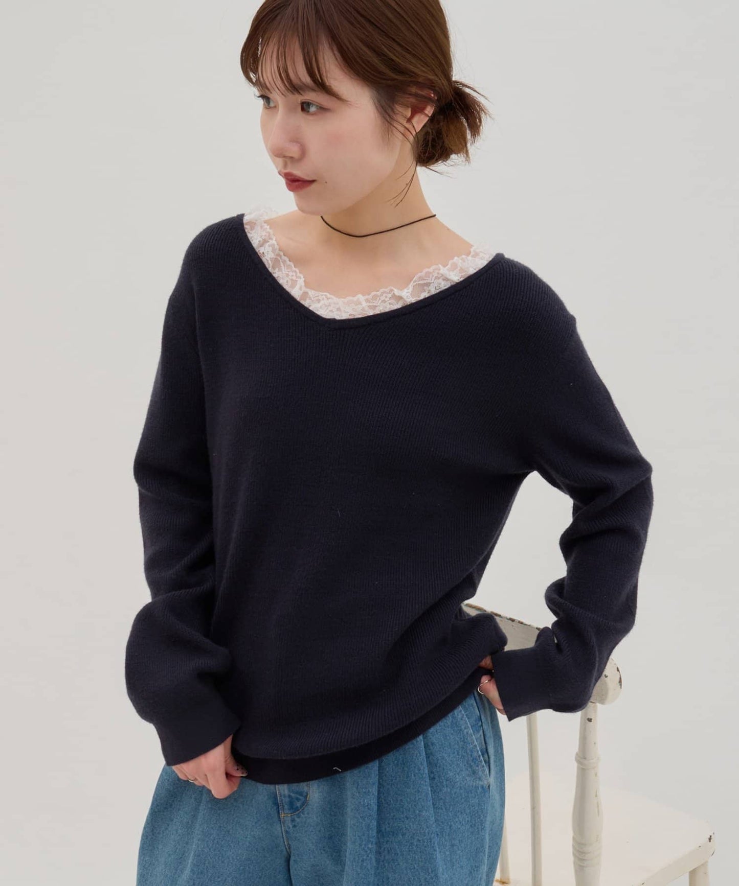 umm. By Discoat Lace-docking pullover - Image 10