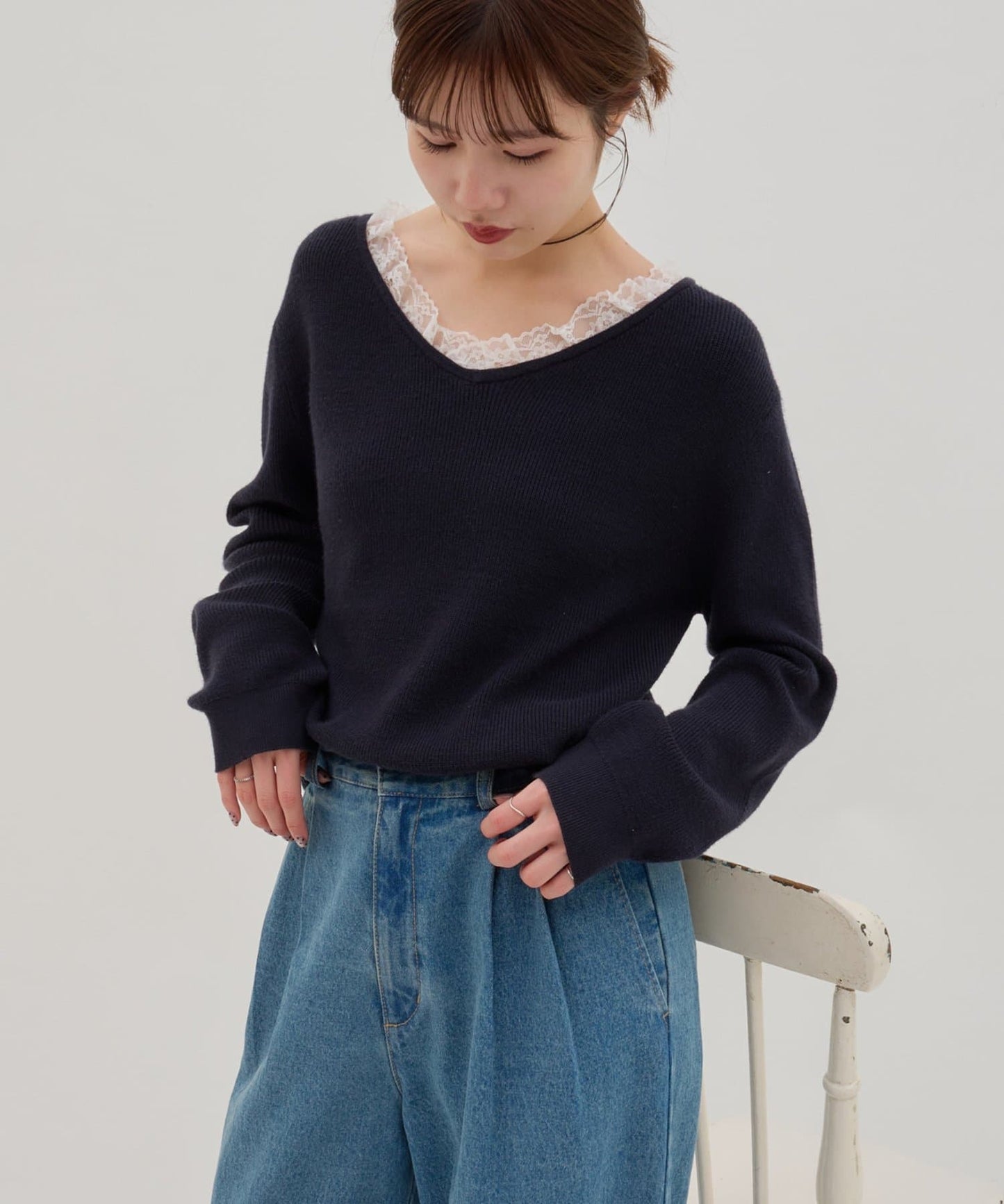 umm. By Discoat Lace-docking pullover - Image 11