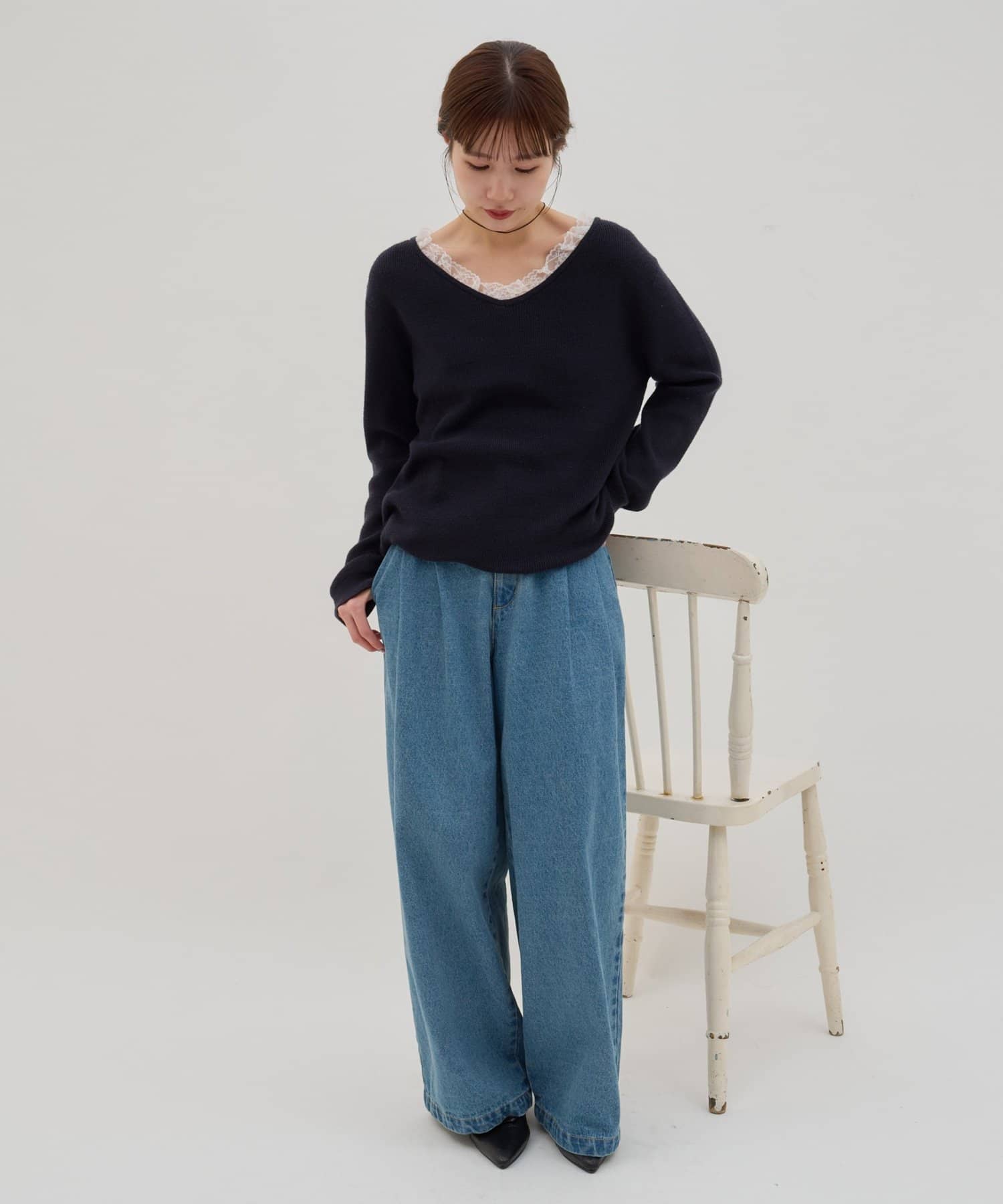 umm. By Discoat Lace-docking pullover - Image 12
