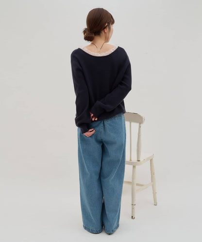 umm. By Discoat Lace-docking pullover - Image 13