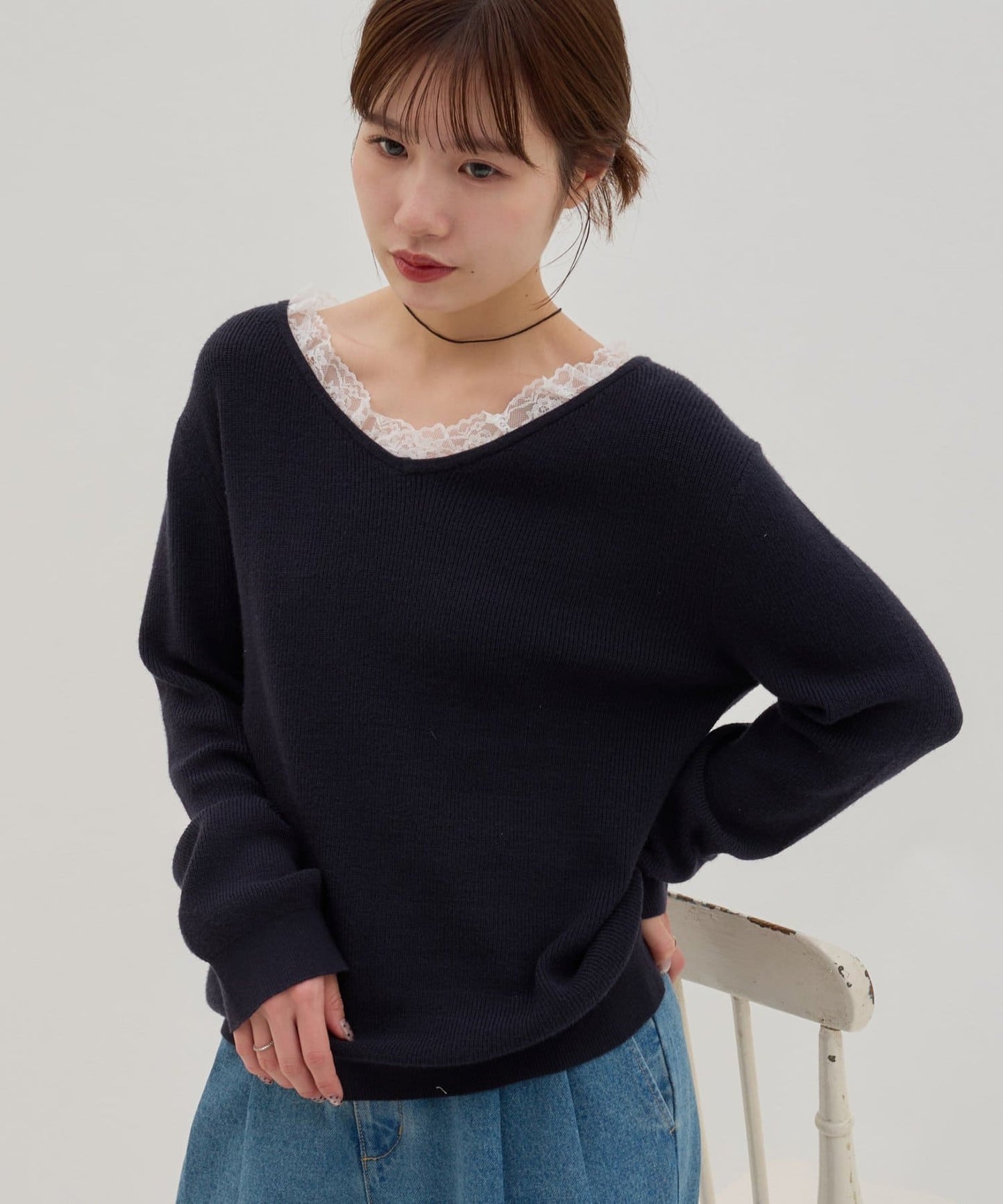 umm. By Discoat Lace-docking pullover - Image 14