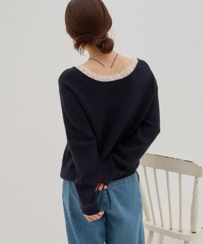 umm. By Discoat Lace-docking pullover - Image 15