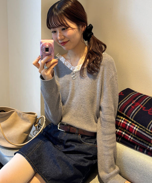 umm. By Discoat Lace-docking pullover - Image 1