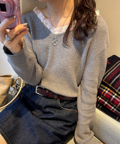 umm. By Discoat Lace-docking pullover - Image 16