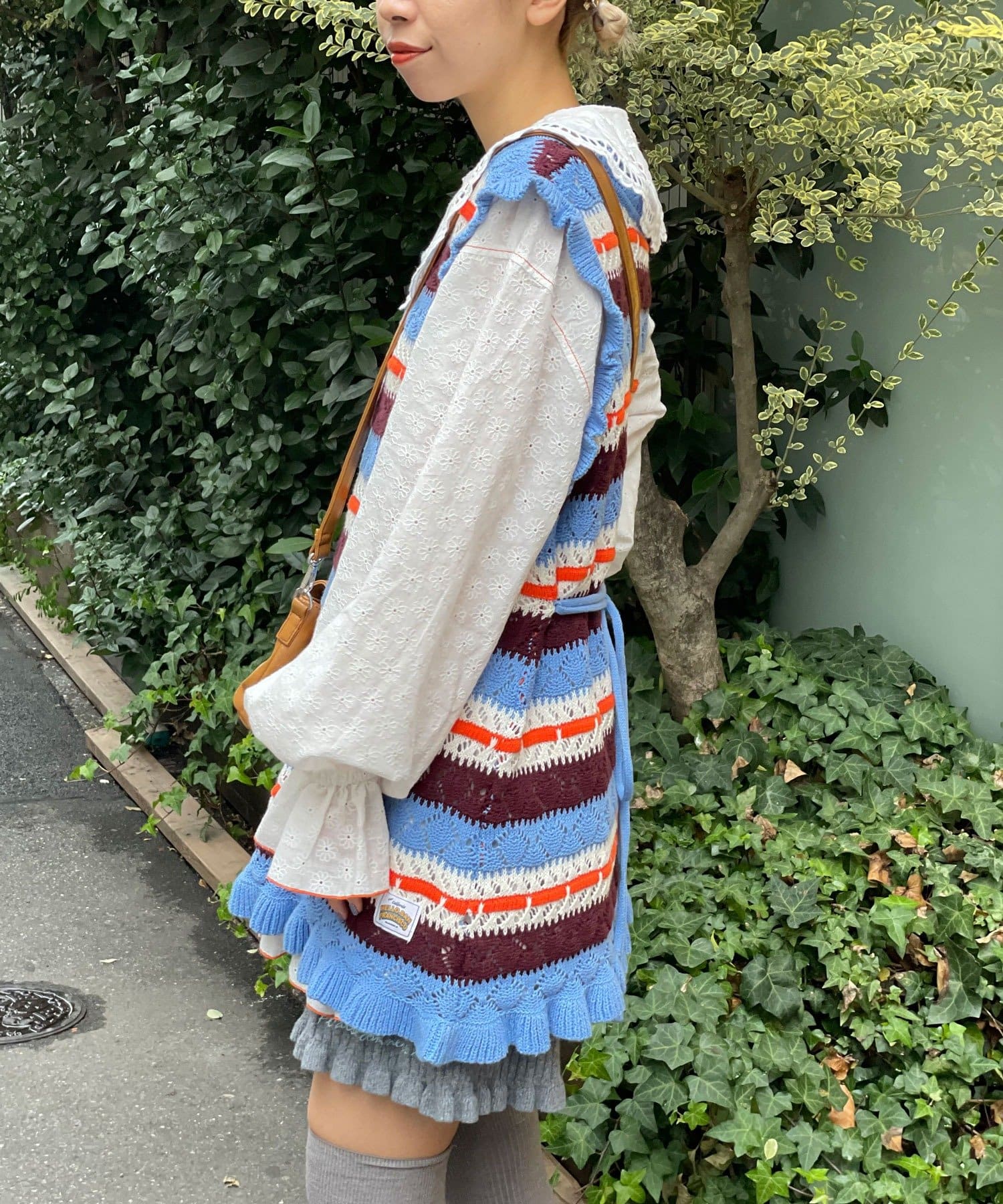 HELLO.SANFRANCISCO 鏤空條紋針織Vest - Image 7