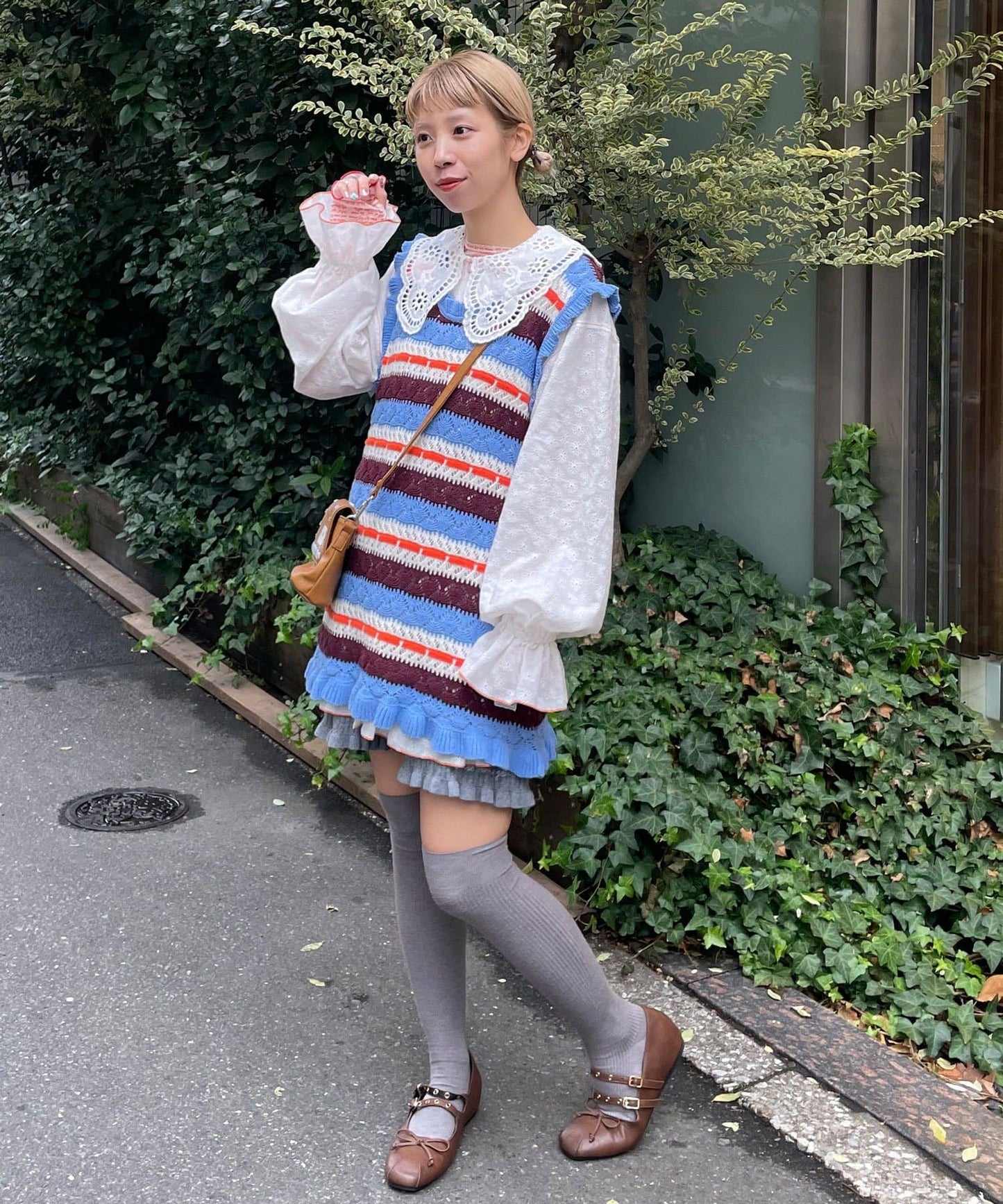 HELLO.SANFRANCISCO 鏤空條紋針織Vest - Image 8