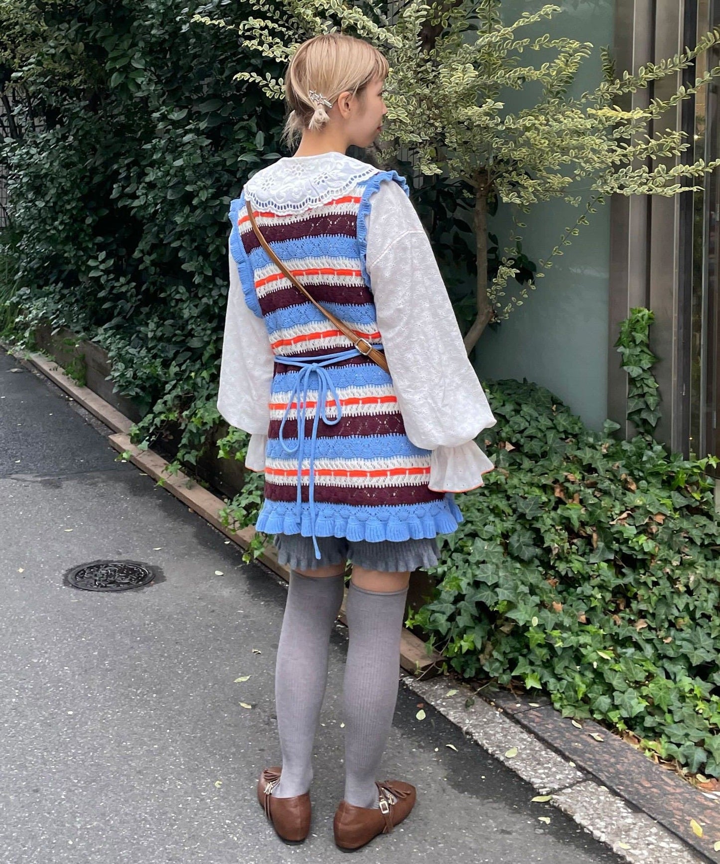 HELLO.SANFRANCISCO 鏤空條紋針織Vest - Image 10