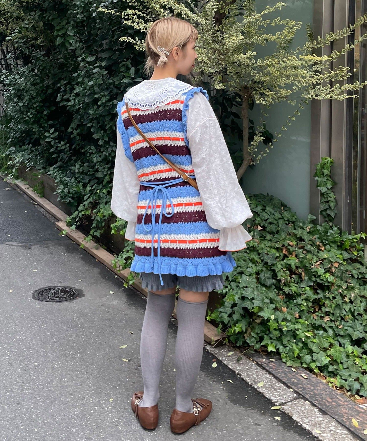 HELLO.SANFRANCISCO 鏤空條紋針織Vest - Image 10