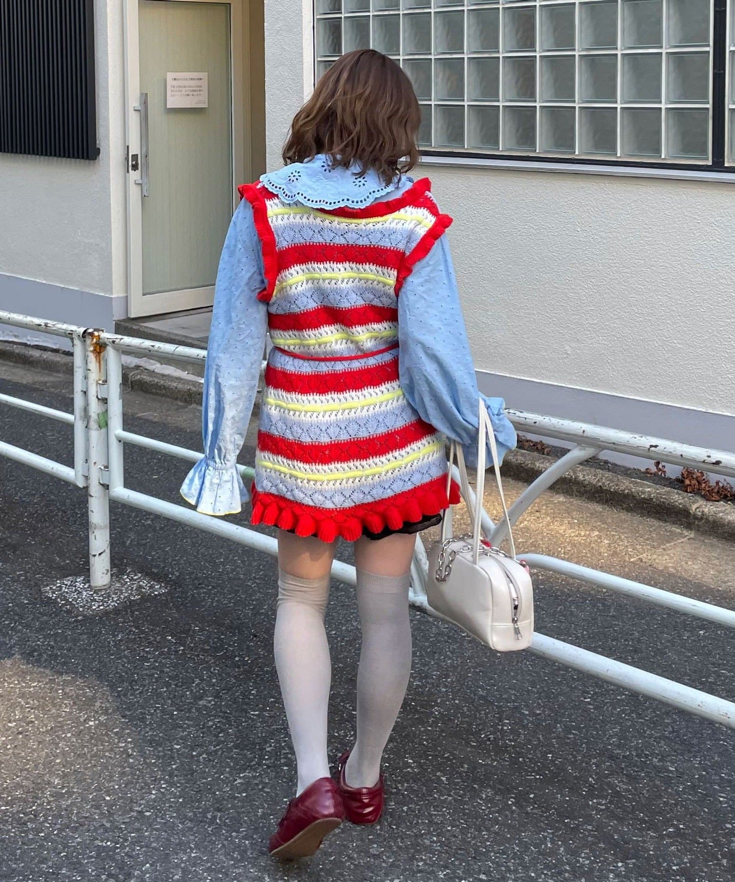 HELLO.SANFRANCISCO 鏤空條紋針織Vest - Image 17