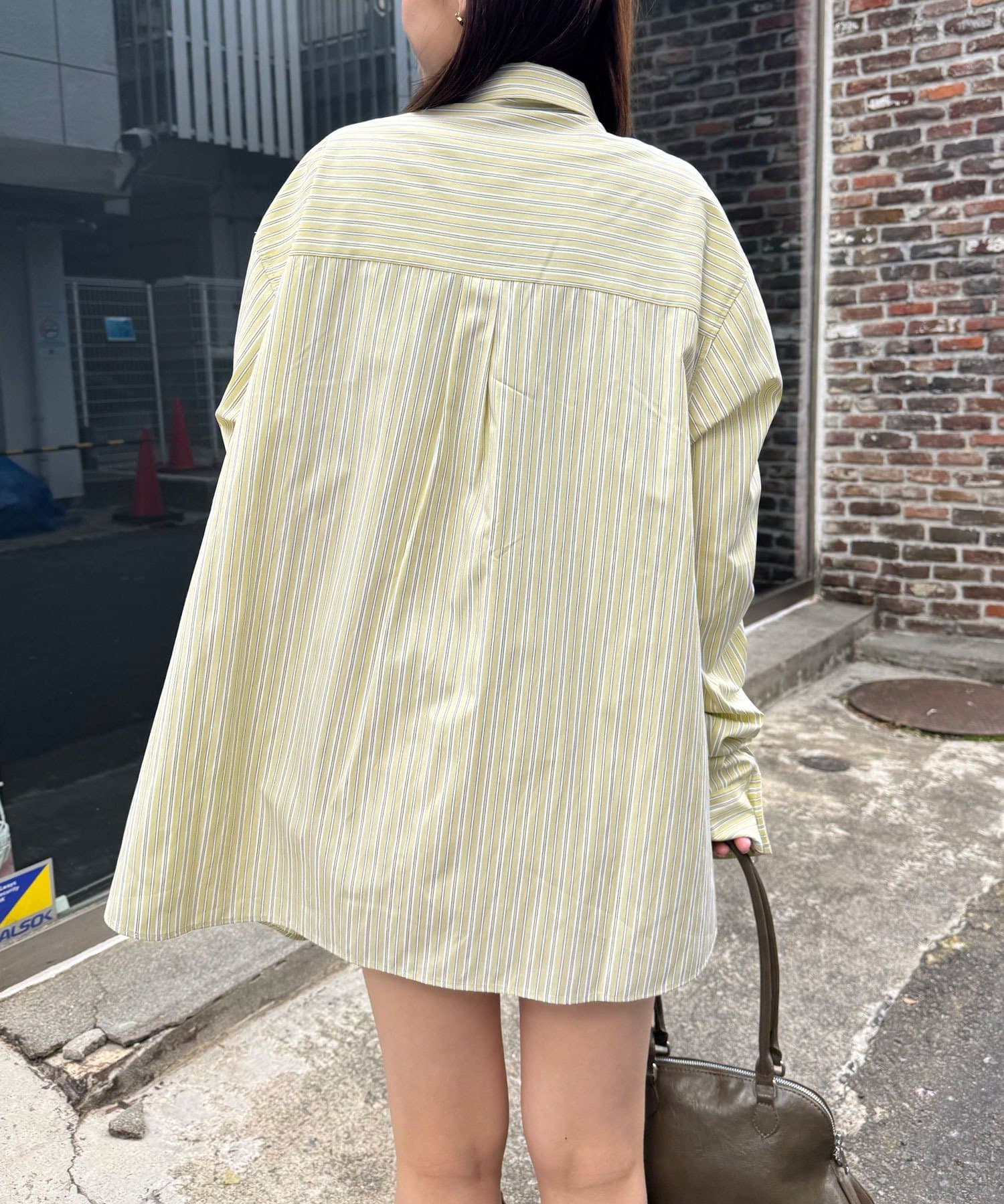 CIAOPANIC 褶皺袖條紋襯衫配TIE - Image 7