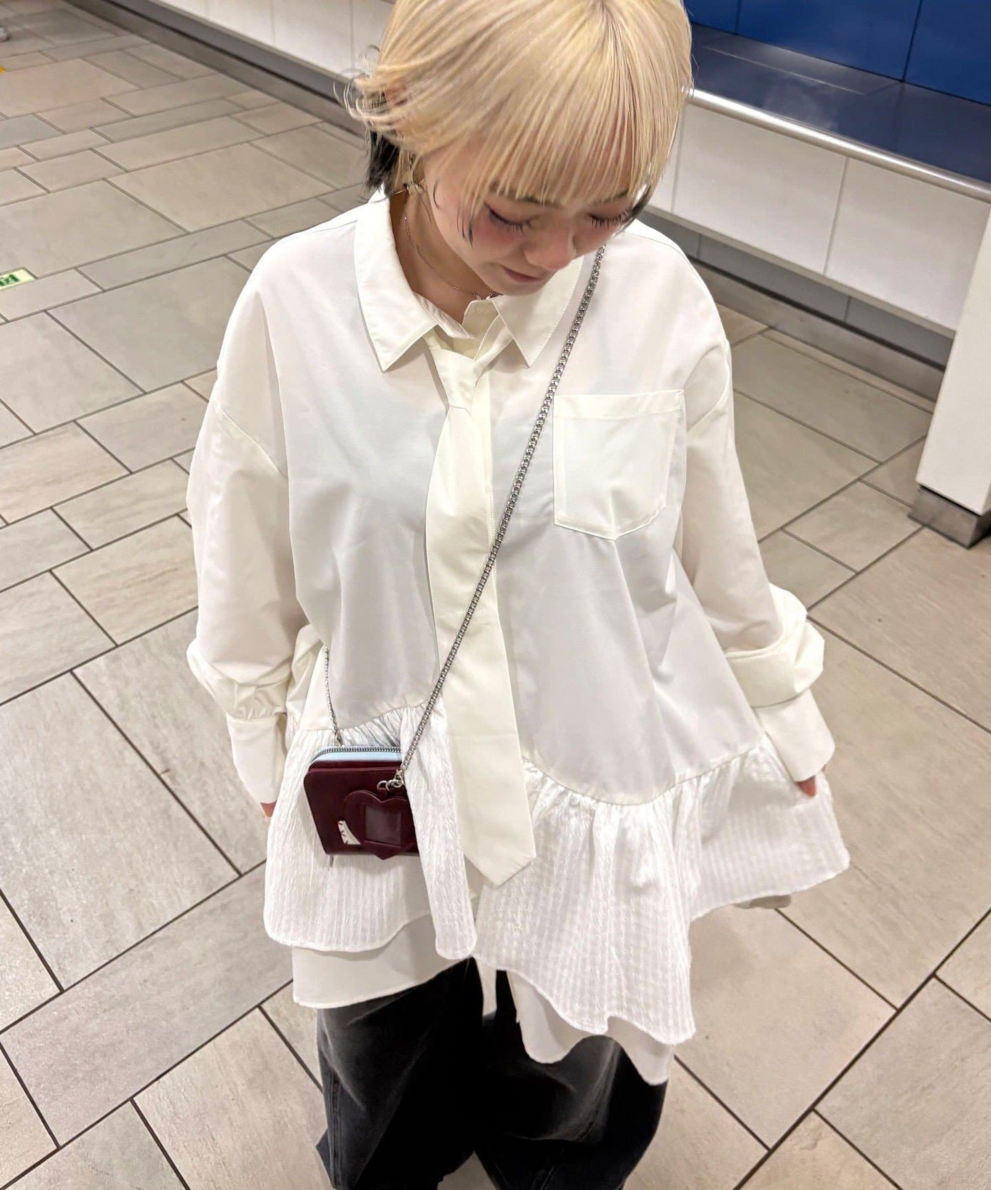 CIAOPANIC 多層束腰襯衫裙連TIE - Image 16