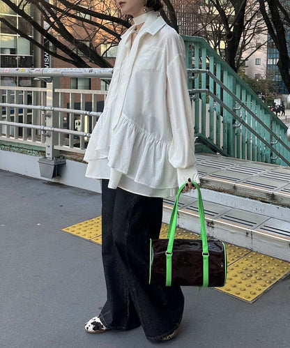 CIAOPANIC 多層束腰襯衫裙連TIE - Image 14