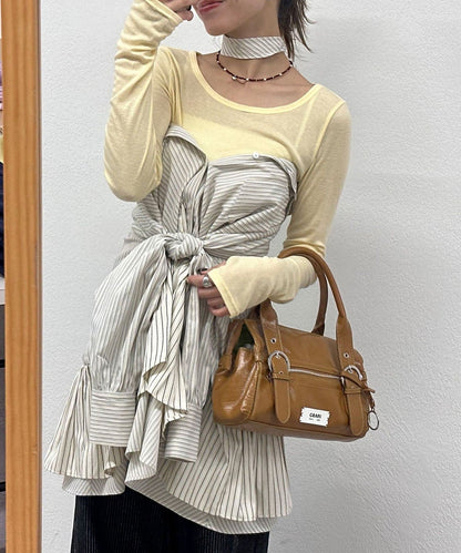 CIAOPANIC 多層束腰襯衫裙連TIE - Image 30