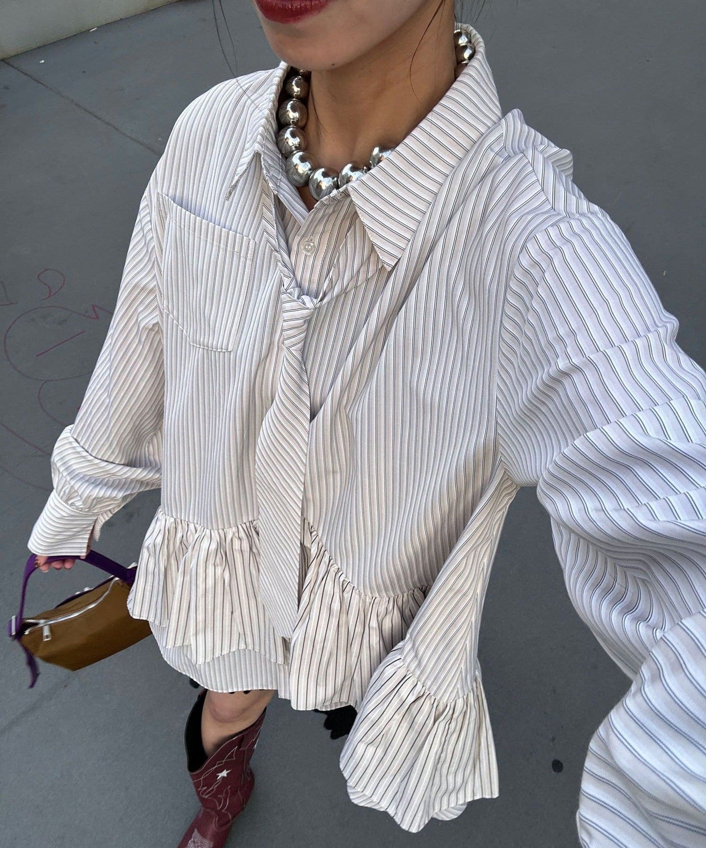 CIAOPANIC 多層束腰襯衫裙連TIE - Image 21