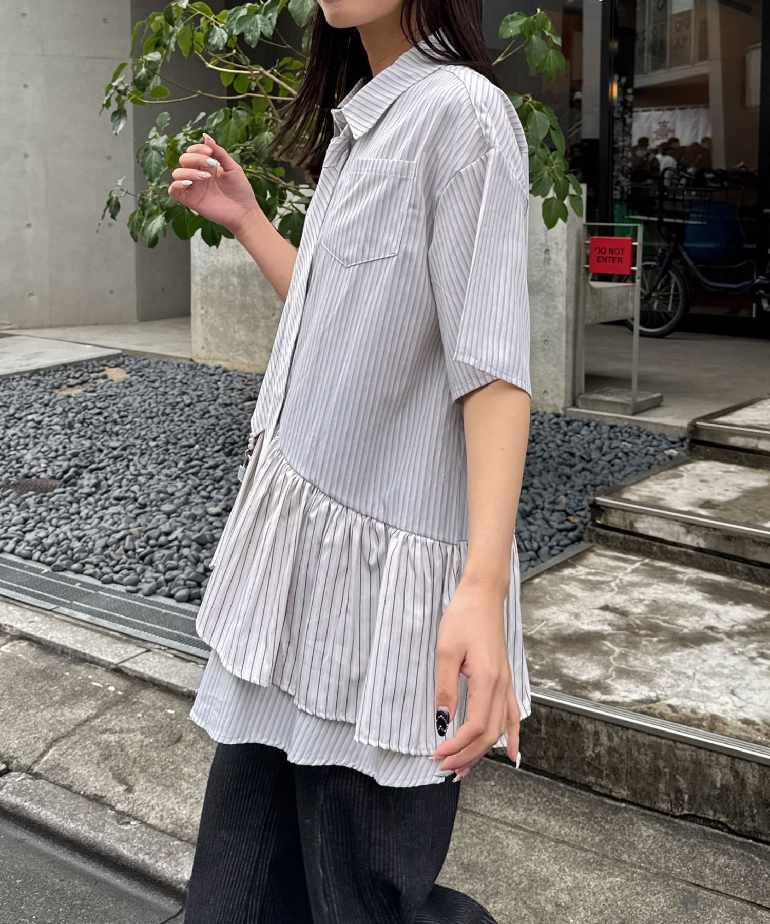 [短袖Ver] CIAOPANIC 多層束腰襯衫裙連TIE - Image 35