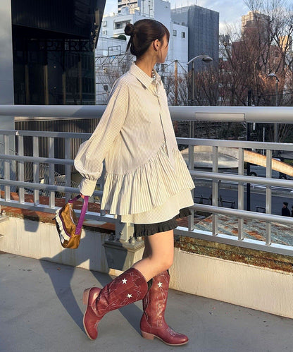 CIAOPANIC 多層束腰襯衫裙連TIE - Image 28