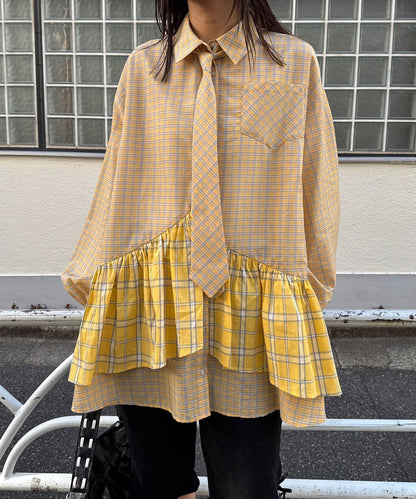 CIAOPANIC 多層束腰襯衫裙連TIE - Image 32