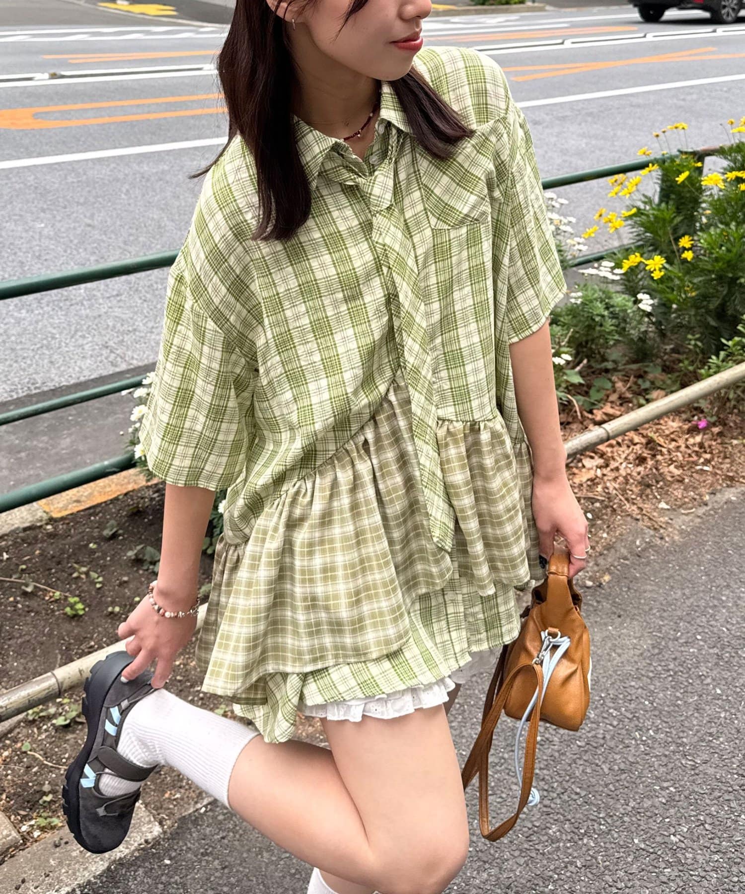 [短袖Ver] CIAOPANIC 多層束腰襯衫裙連TIE - Image 64