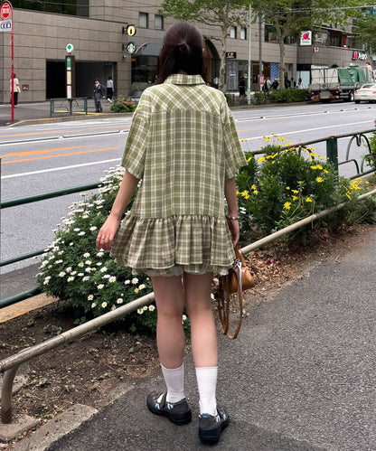 [短袖Ver] CIAOPANIC 多層束腰襯衫裙連TIE - Image 68
