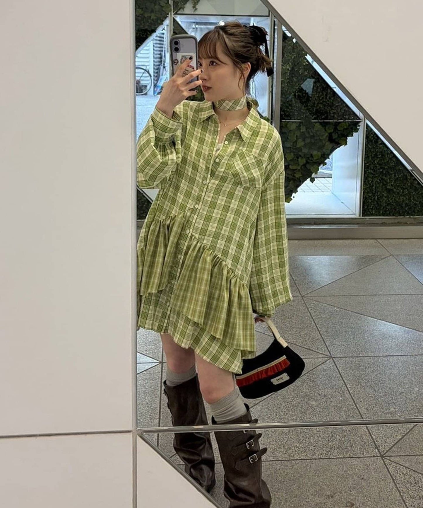 CIAOPANIC 多層束腰襯衫裙連TIE - Image 48