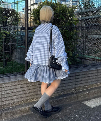 CIAOPANIC 多層束腰襯衫裙連TIE - Image 57