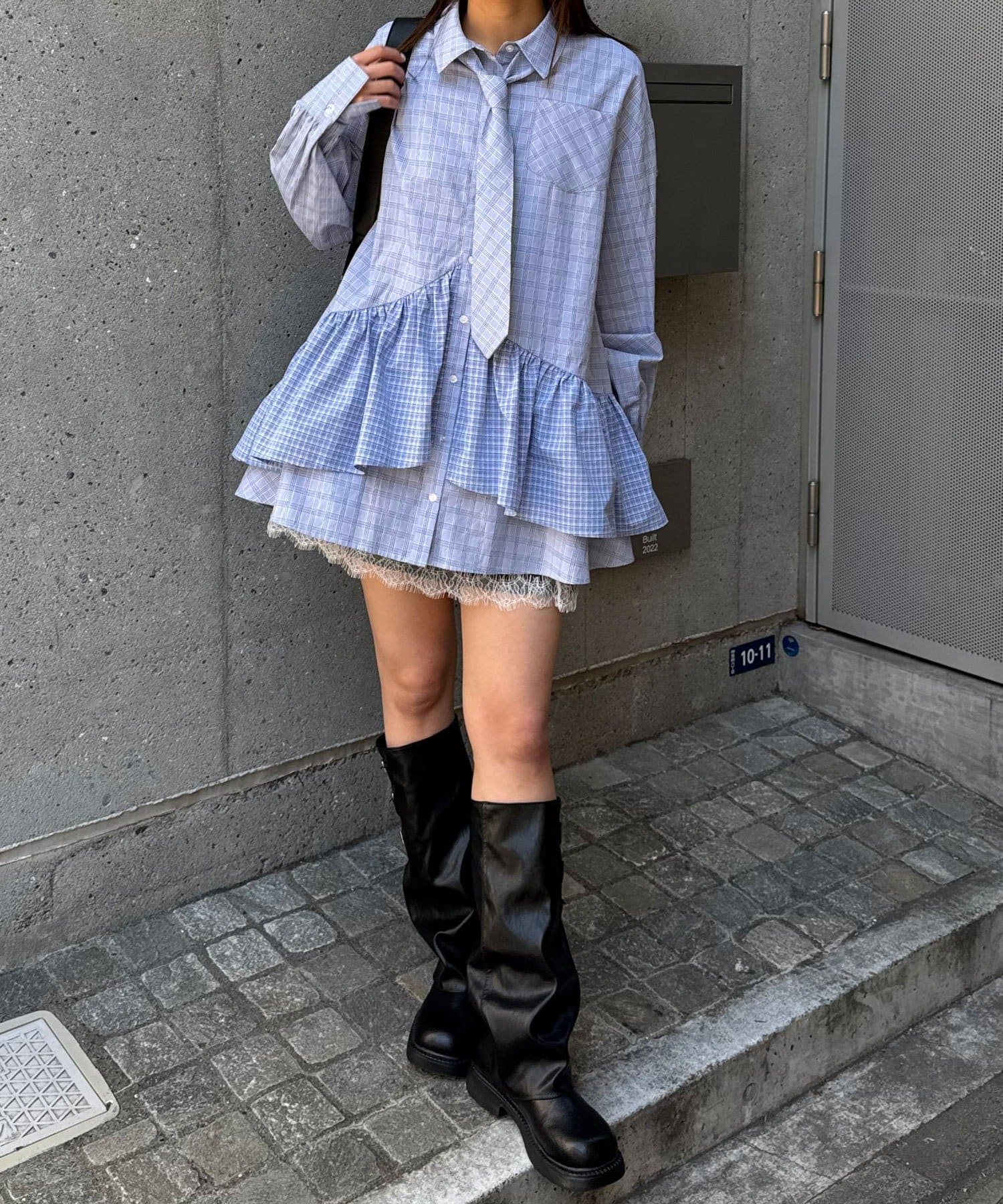 CIAOPANIC 多層束腰襯衫裙連TIE - Image 63