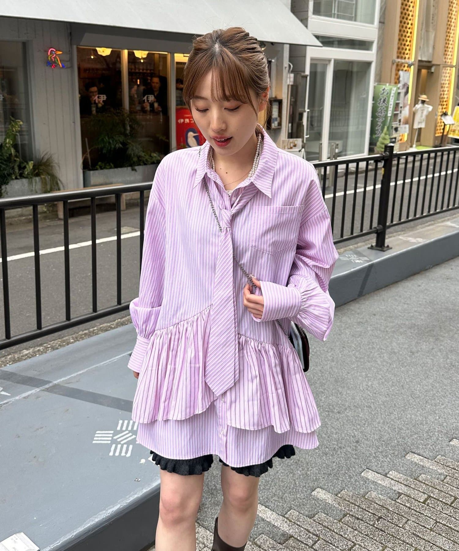 CIAOPANIC 多層束腰襯衫裙連TIE - Image 76